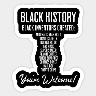 Black Inventions - Black History Sticker